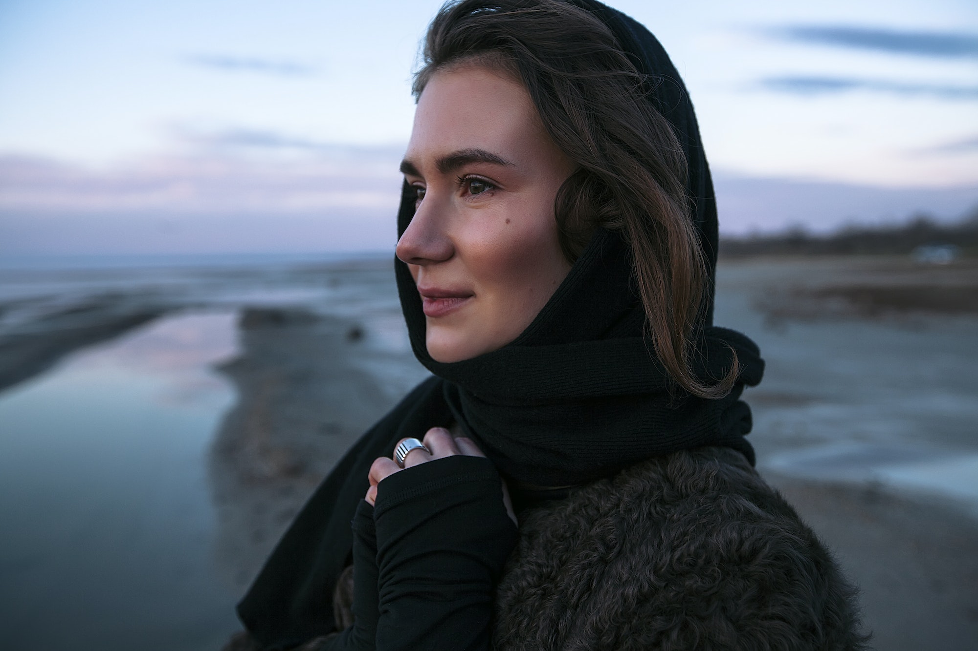 Woman on beach